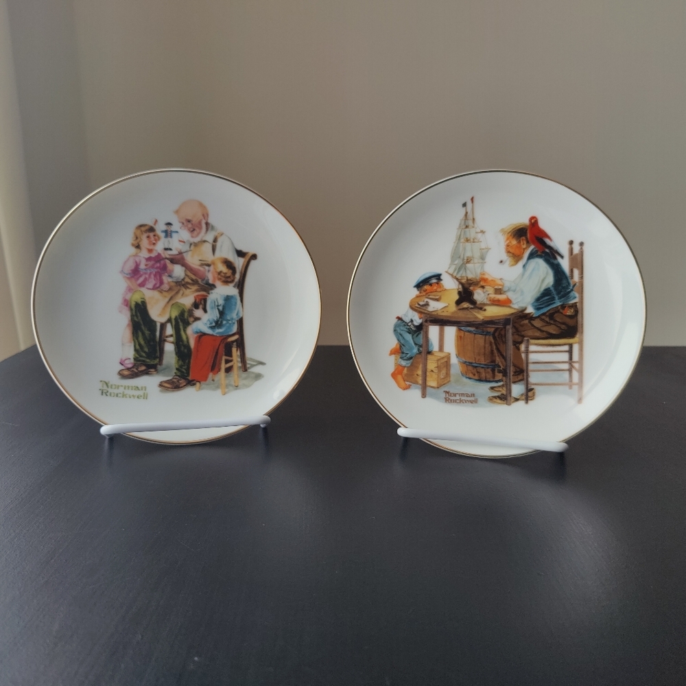 2 | Norman Rockwell Collector Plates  | 1984